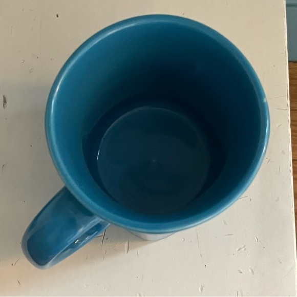 Fiesta Square Mugs (2), Made in USA, Vintage. Peacock Blue - Picture 9 of 15